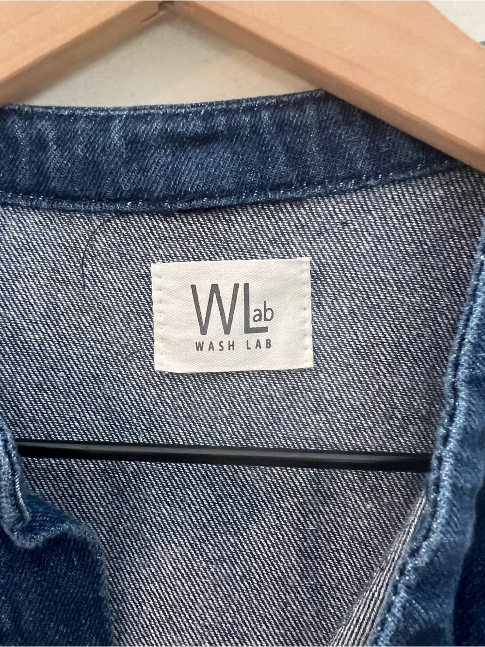 WASH LAB- Button Front Denim Mini Dress Size M - Picture 5 of 6